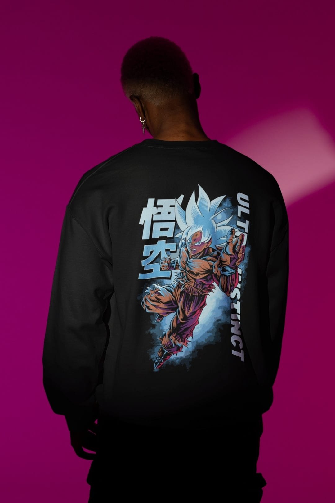 Goku Ultra Instinct Sweatshirt – Anime 100% Cotton Bio Washed Apparel