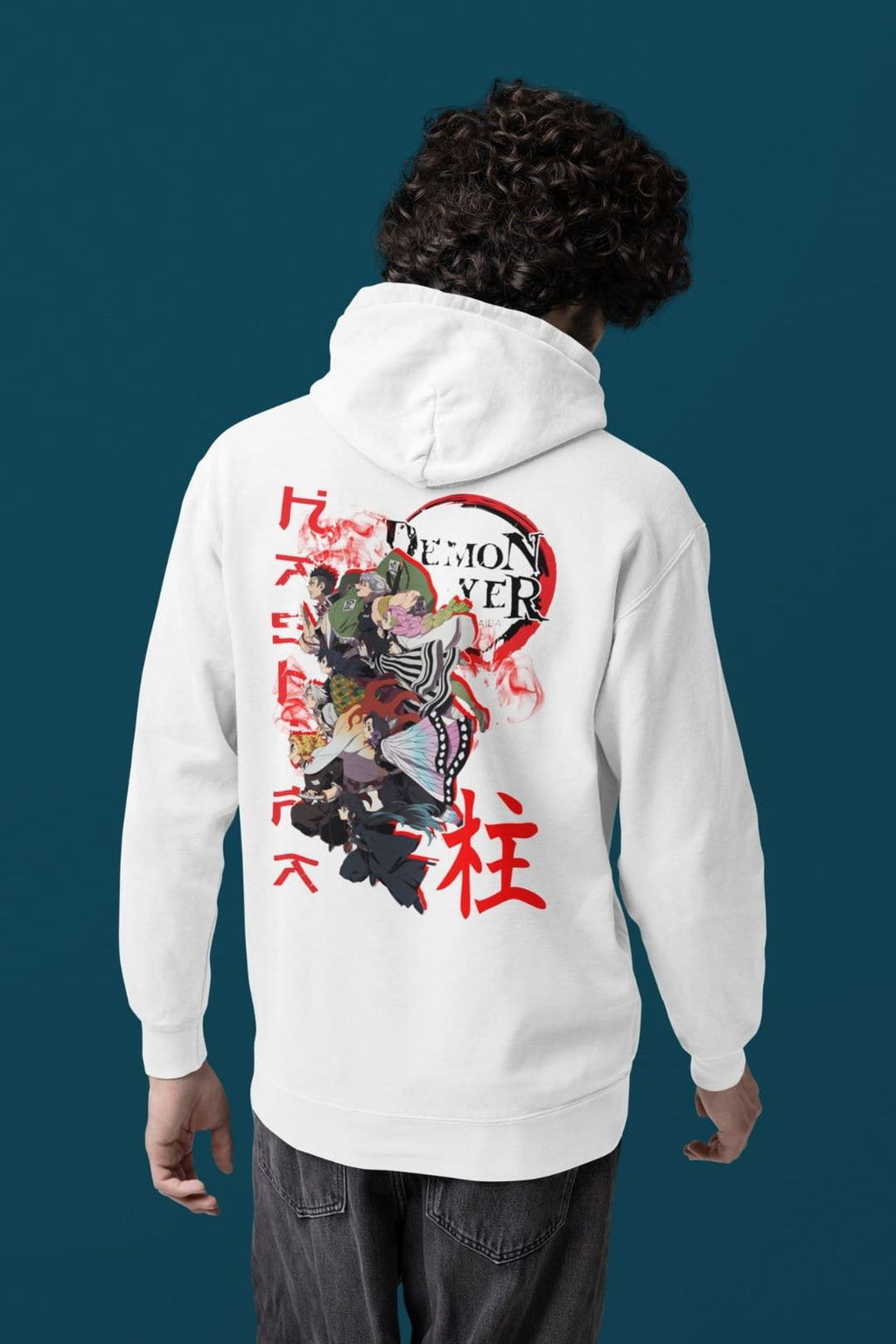 Demon Slayer Hashiras Hooded Sweatshirt – White