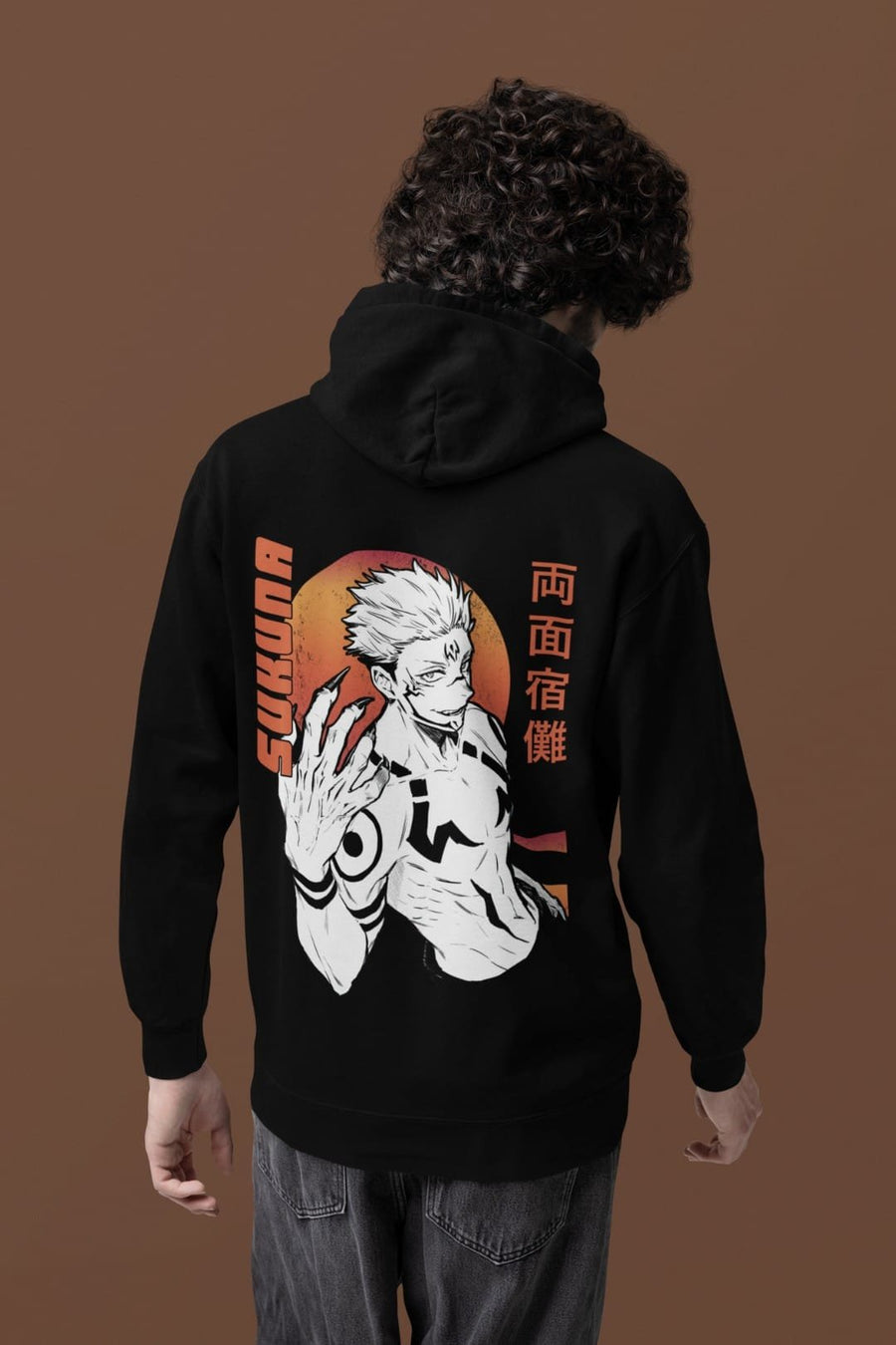 Sukuna Hooded Sweatshirt – Black