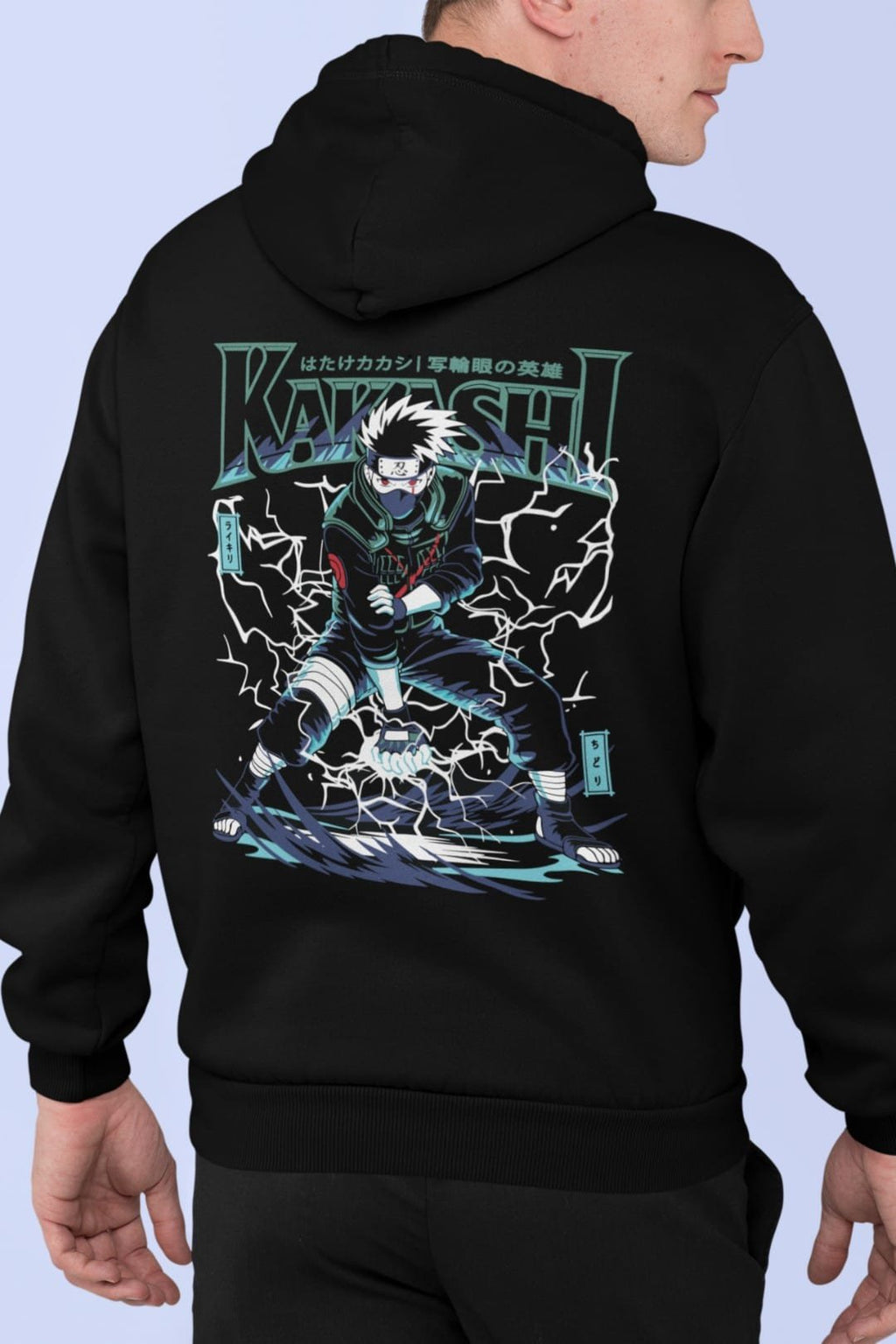 Kakashi Hooded Sweatshirt – Black