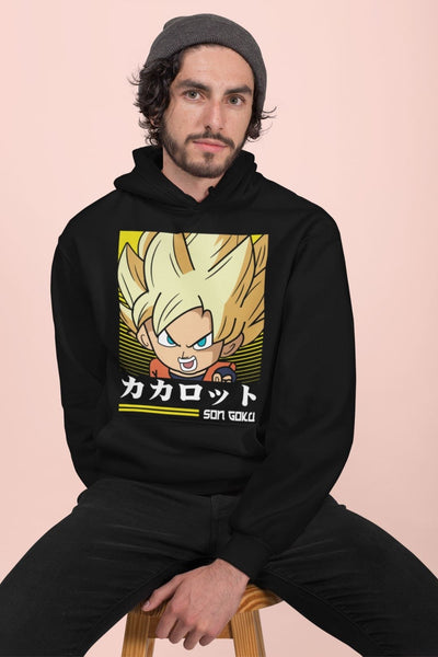 Goku Chibi Hooded Sweatshirt – Black