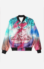 Goku Blue AOP Bomber Jacket for Men