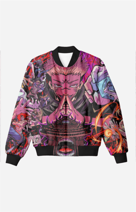 Sukuna Bomber Jacket – AOP Jujutsu Kaisen Jacket