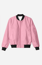 Unisex Pink Color Bomber Jacket