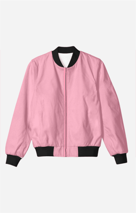 Unisex Pink Color Bomber Jacket