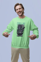 Chilling Monkey Sweatshirt – 100% Cotton, Bio-Washed Premium Sweatshirt by dudle