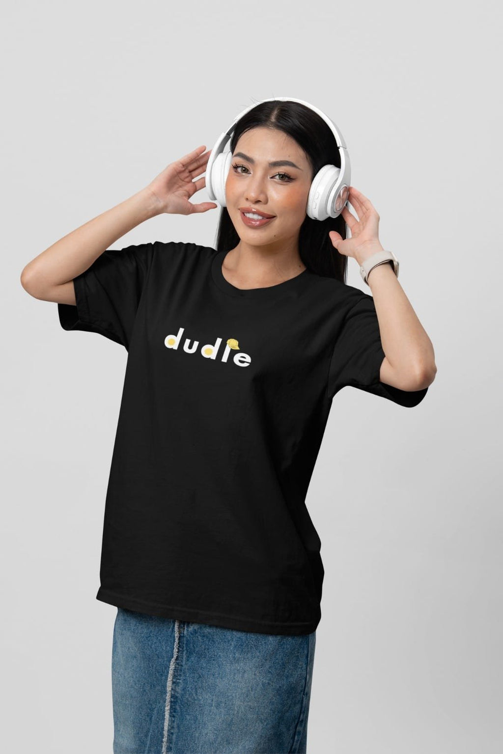 Dudle women tshirts Bio Washed 100% Cotton tee