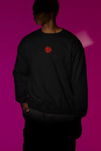 Kakashi Hatake Sweatshirt – 100% Cotton, Bio-Washed Black Sharingan Print Sweatshirt  by dudle