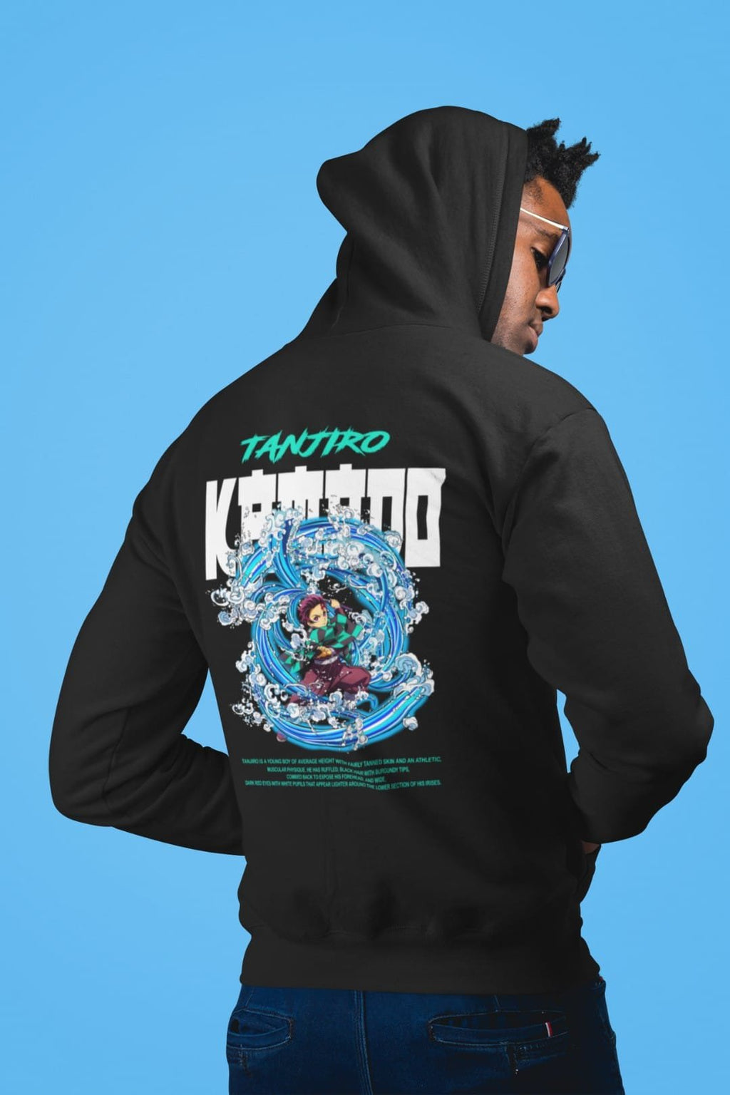 Tanjiro Kamado Hooded Sweatshirt – Black