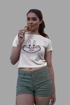 Bugs Bunny Face Crop Top