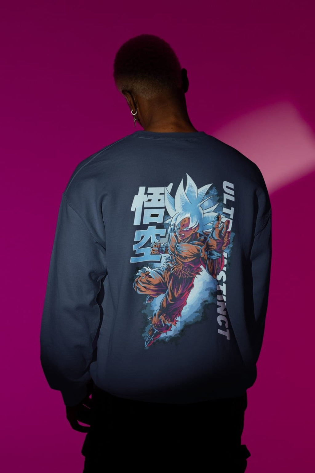 Goku Ultra Instinct Sweatshirt – Anime 100% Cotton Bio Washed Apparel