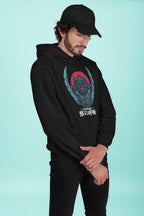 Inosuke Hooded Sweatshirt – Black & White