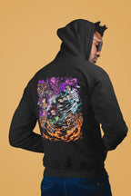 Tanjiro & Muichiro Hooded Sweatshirt – Black