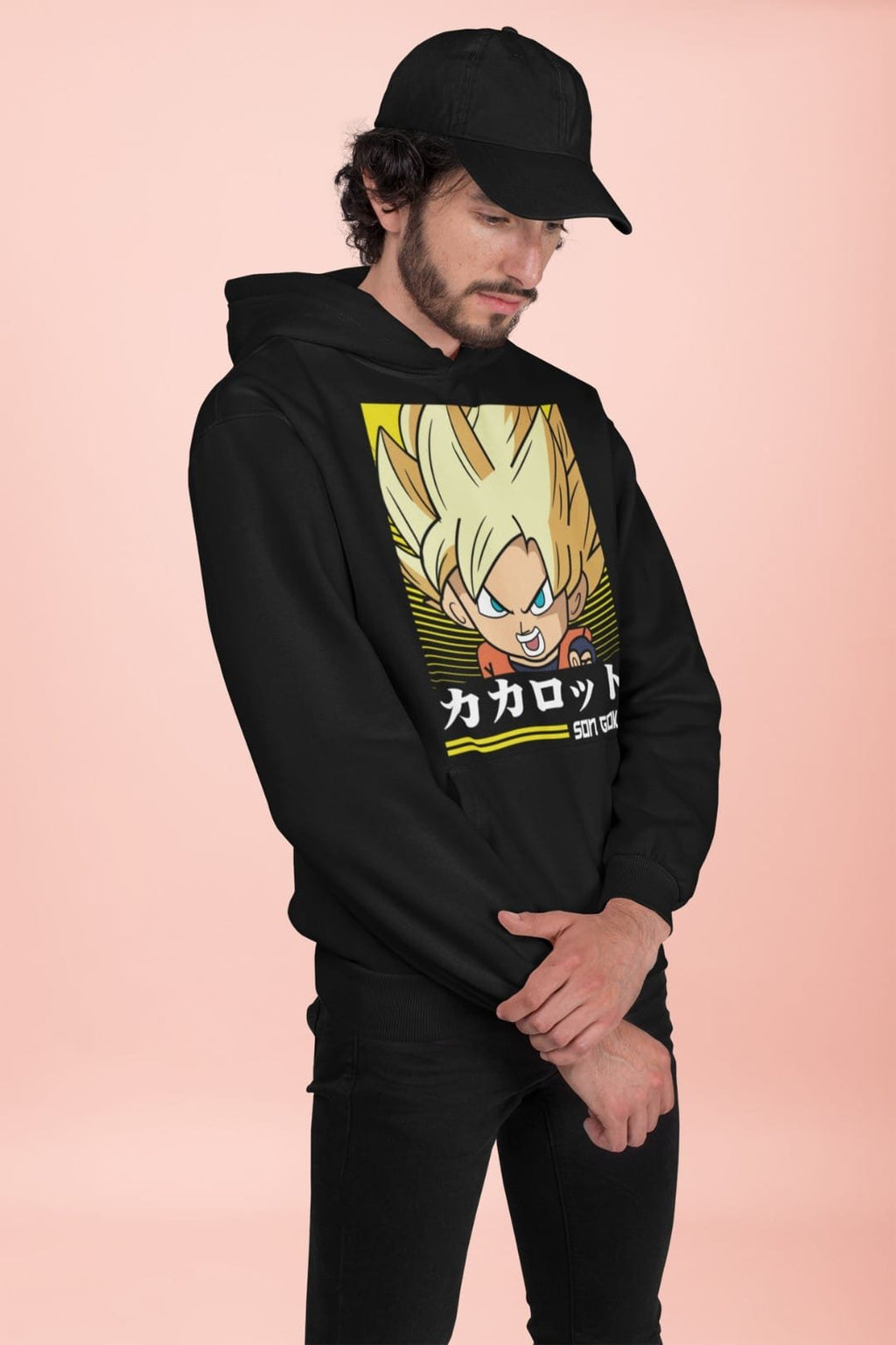 Goku Chibi Hooded Sweatshirt – Black