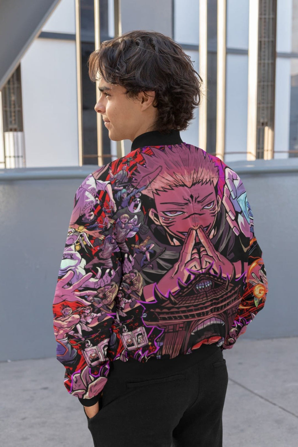 Sukuna Bomber Jacket – AOP Jujutsu Kaisen Jacket