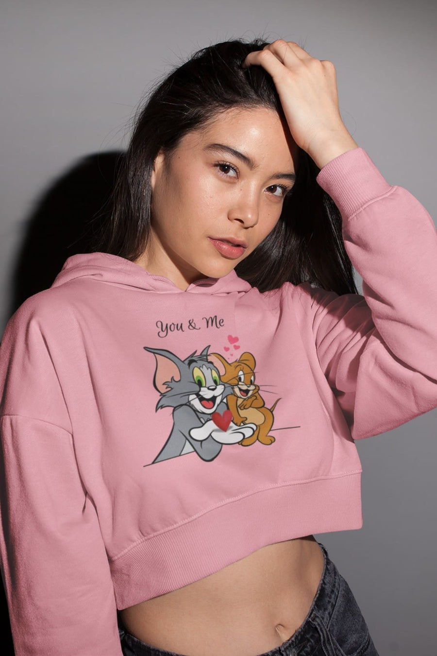 Tom and Jerry Crop Hoodie