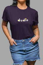 Dudle women tshirts Bio Washed 100% Cotton tee