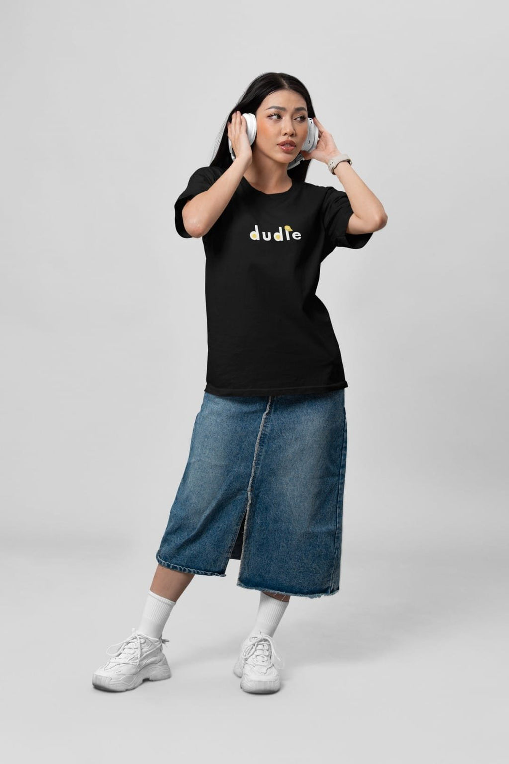Dudle women tshirts Bio Washed 100% Cotton tee