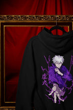 Gojo Satoru Hooded Sweatshirt – Black