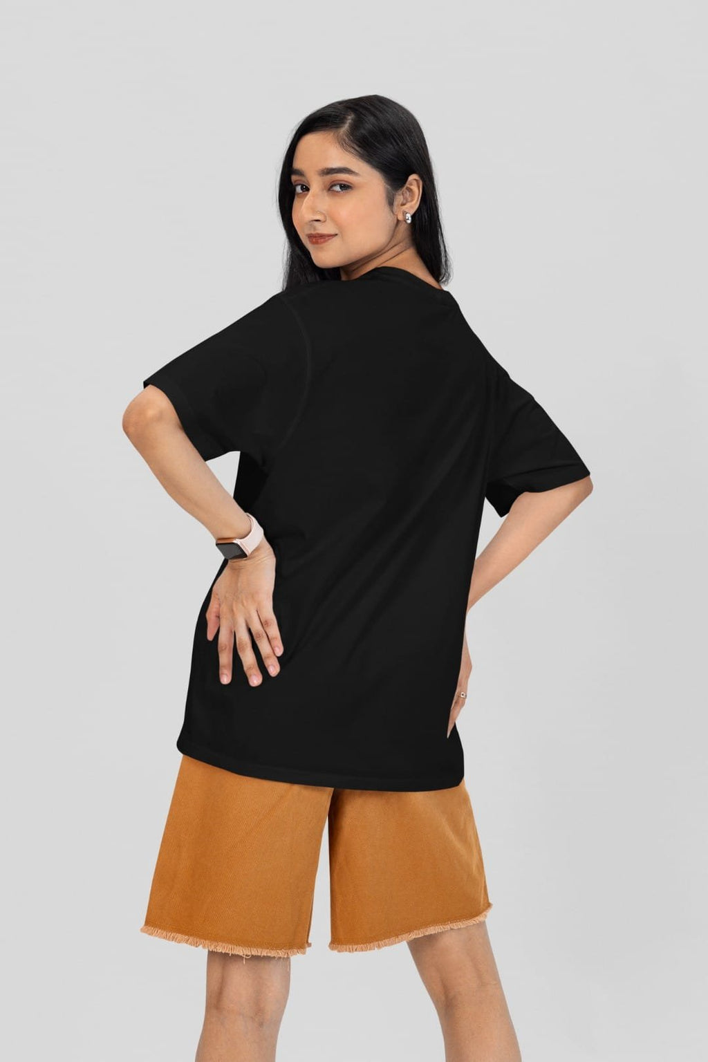 Black Tom and Jerry Oversized Tshirt