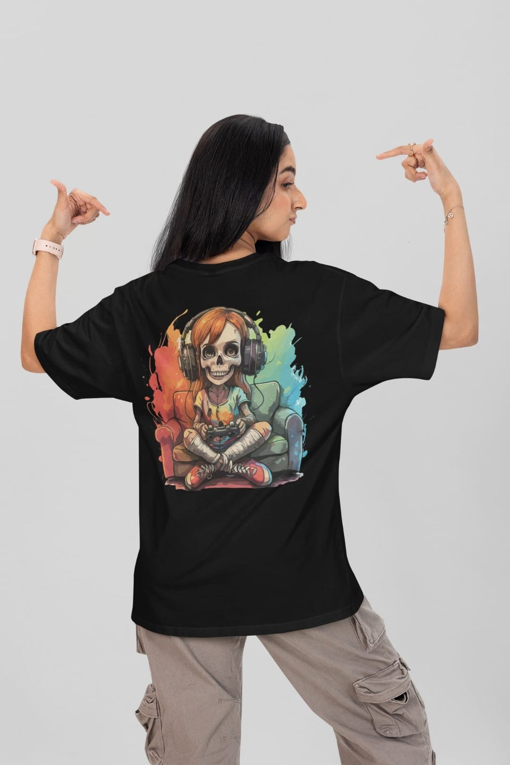 Gamer girl oversized tshirt