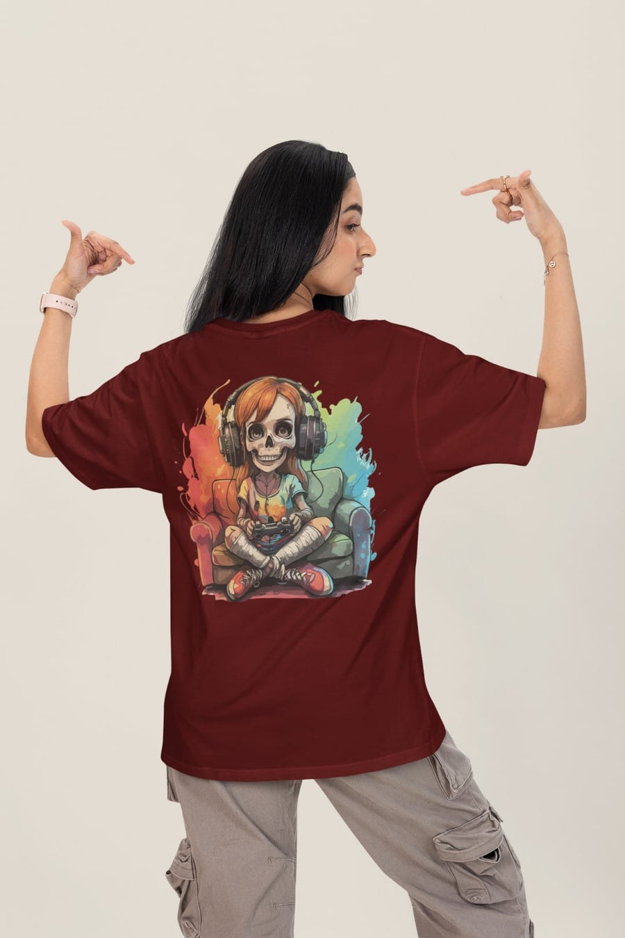 Gamer girl oversized tshirt