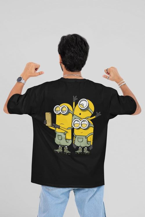 Black Minions oversized T-shirt for men