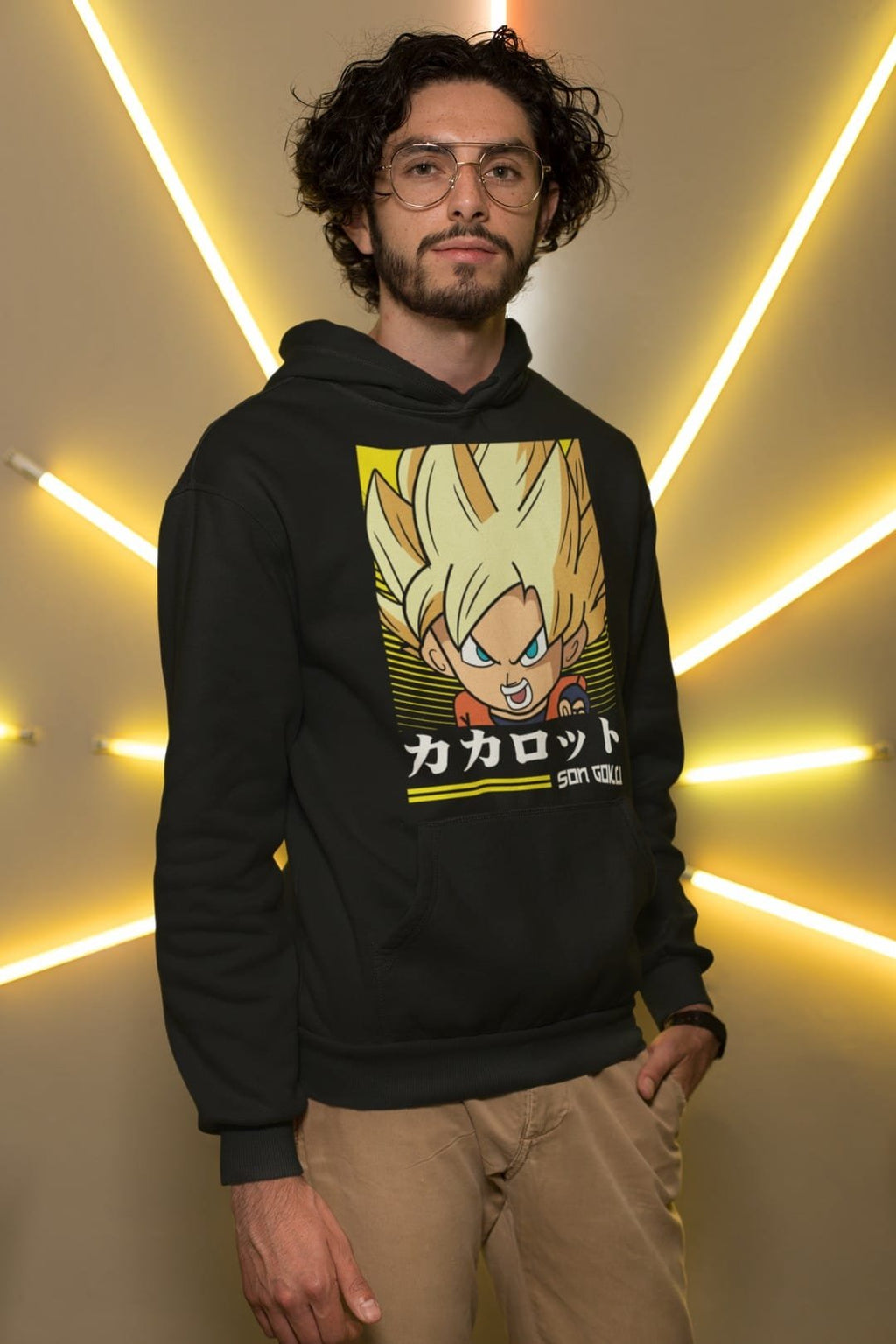 Goku Chibi Hooded Sweatshirt – Black