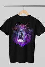 Dudle Solo Leveling Oversized T-Shirt – Black Edition (Unisex | 240 GSM Cotton)
