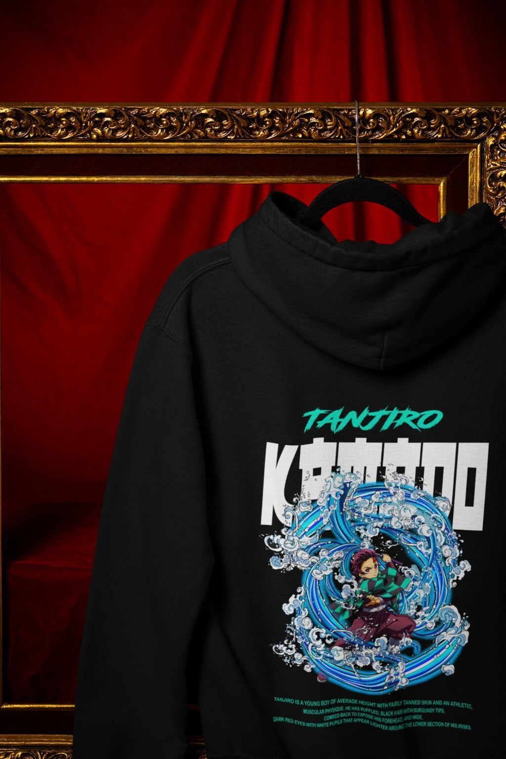 Tanjiro Kamado Hooded Sweatshirt – Black