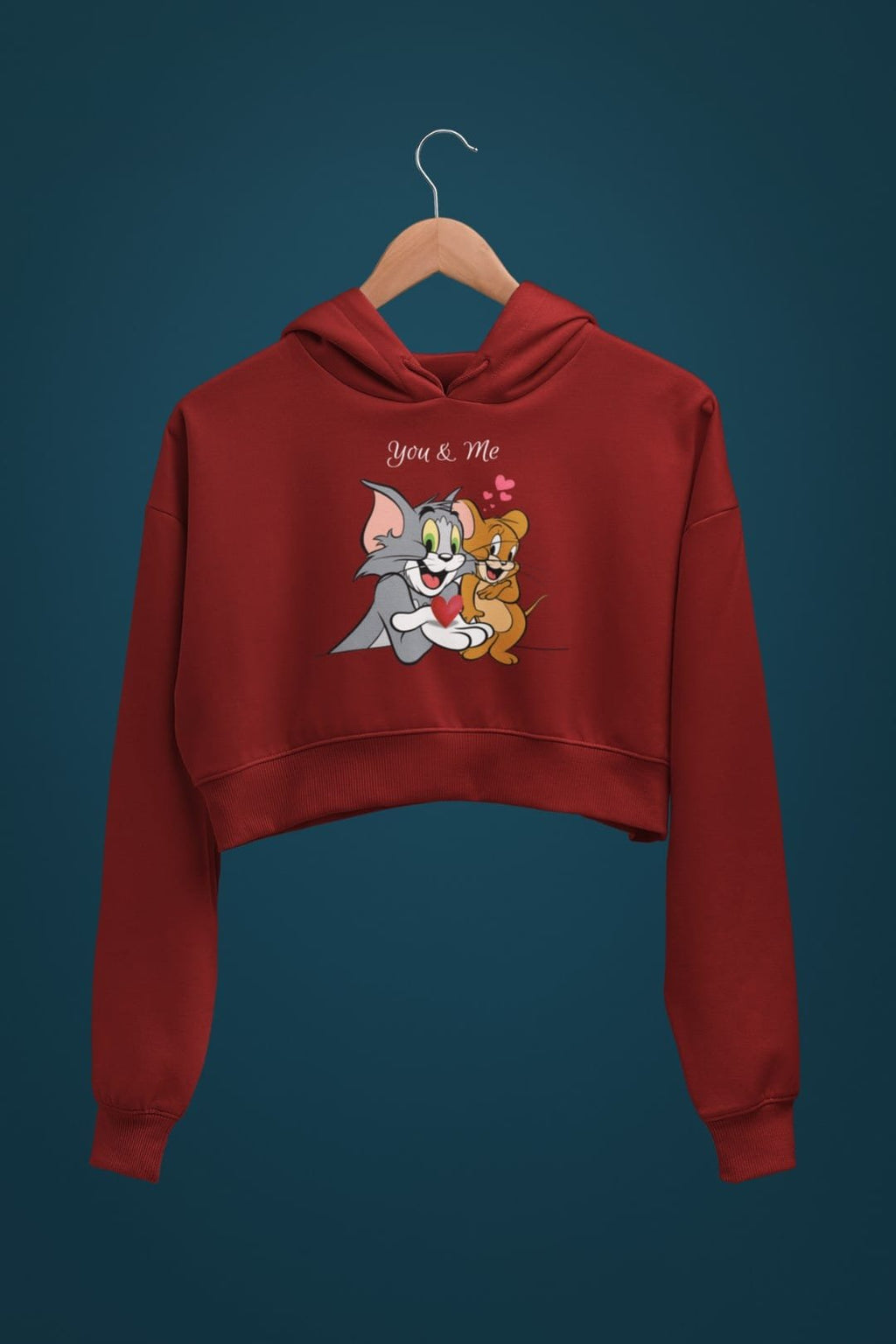 Tom and Jerry Crop Hoodie