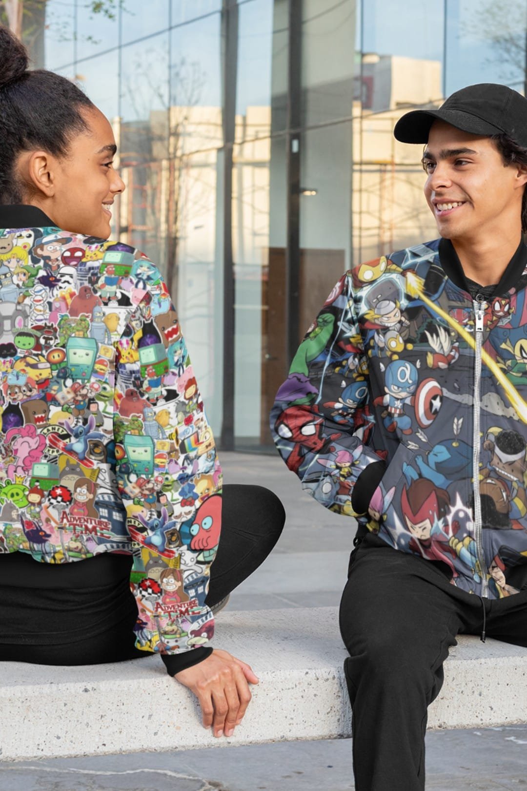 Men’s Marvel Comic AOP Bomber Jacket