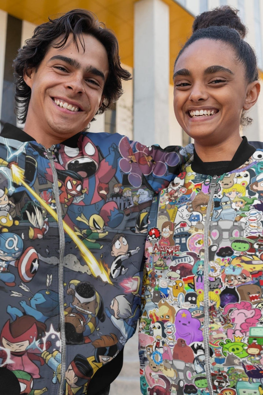 Men’s Marvel Comic AOP Bomber Jacket