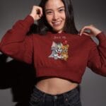 Tom and Jerry Cropped Hoodie