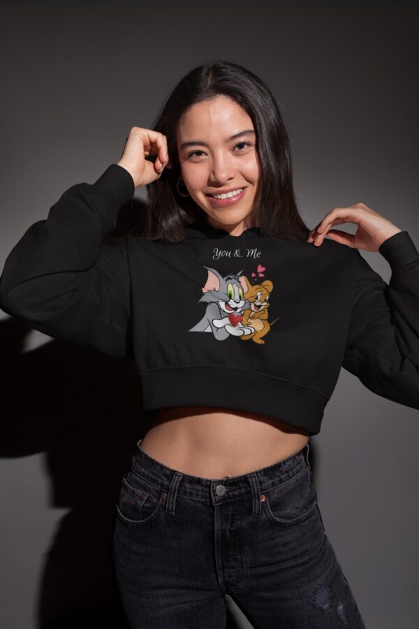 Tom and Jerry Crop Hoodie