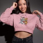 Tom and Jerry Crop Hoodie