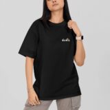Black Minions Oversized T-Shirt for Women