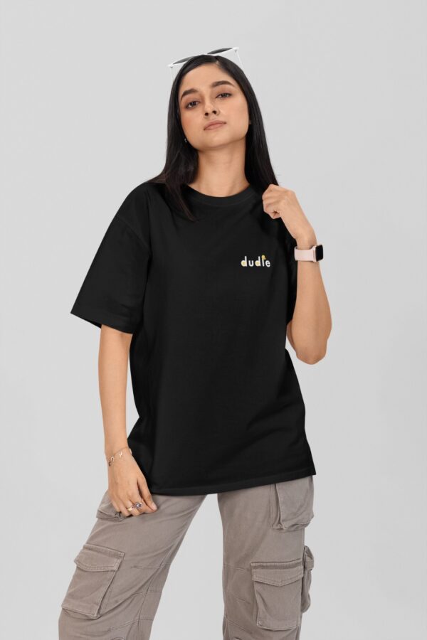Black Minions Oversized T-Shirt for Women