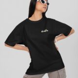 Black Minions Oversized T-Shirt for Women