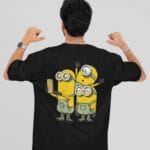 Black Minions oversized T-shirt for men