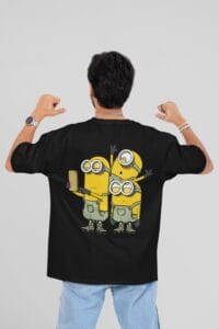 Black Minions oversized T-shirt for men